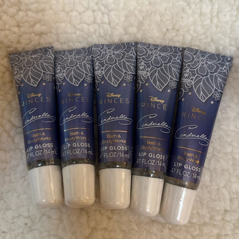 BBW 5pc Princess Cinderella  lip gloss